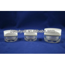 Nwe Square Shape Luxury Acrylic Cream jars for cosmetic packing